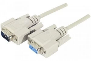 1.8m Db9 To Db9 Serial Cable White Mf