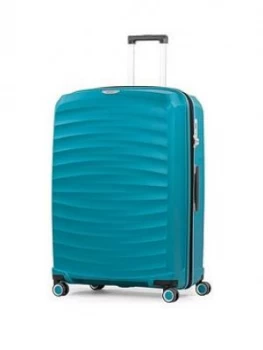 Rock Luggage Sunwave Large 8-Wheel Suitcase - Blue