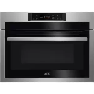 AEG CombiQuick 43L 1000W Built-in Combi Microwave Oven - Stainless Steel