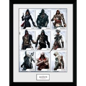 Assassins Creed Compilation Characters Framed Collector Print