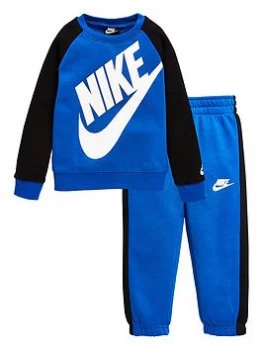 Nike Younger Boys Oversized Futura Crew Set - Blue Size 3-4 Years
