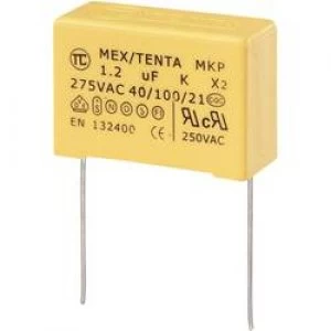 MKP X2 suppression capacitor Radial lead 1.2 uF 275 V AC 10 27.5mm L x W x H 32 x 13 x 23mm MKP X2