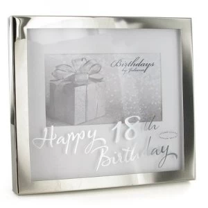 6" x 4" - Birthdays by Juliana Silverplated Box Frame - 18th
