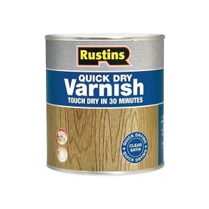 Rustins Quick Dry Varnish Satin Walnut 250ml