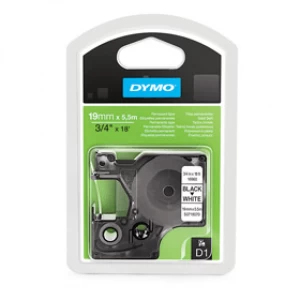 Dymo 16960 Black on White Label Tape 19mm x 5.5m
