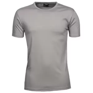 Tee Jays Mens Interlock Short Sleeve T-Shirt (XL) (Stone)