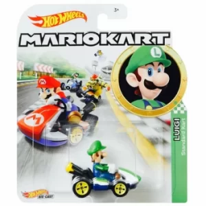 Hot Wheels Mario Kart Luigi Standard Kart Diecast Model