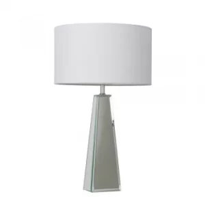 Carson XL Table Lamp with Large Cool Grey Reni Shade