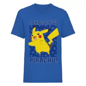 Pokemon Childrens/Kids I Choose You T-Shirt (9-11 Years) (Blue)