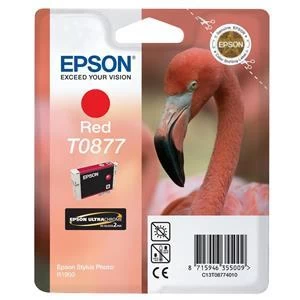 Epson Flamingo T0877 Red Ink Cartridge