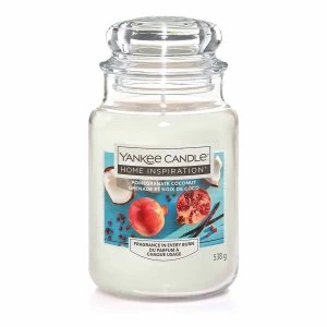 Yankee Candle Home Inspiration Large Jar Pomegranate Coconut, White