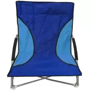 Folding Beach Camping Fishing Chair Garden Chair Low Seat Blue