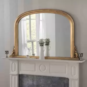 Yearn Mirrors Yearn Classic Overmantle Mirror Gold 122(w)x77Cm(h)