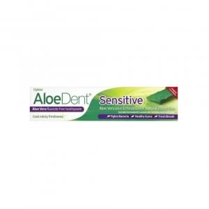 Optima Aloe Dent sensitive Fluoride Free toothpaste Gel 100ml with Aloe Vera & Echinacea