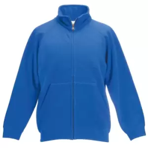 Fruit Of The Loom Childrens/Kids Unisex Poly-Cotton Sweat Jacket (5-6) (Royal)