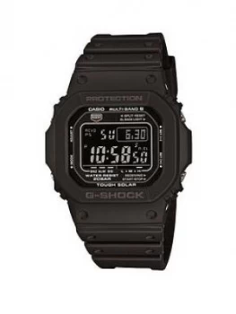Casio Casio G Shock Projection Blackout Digital Dial Black Silicone Strap Watch