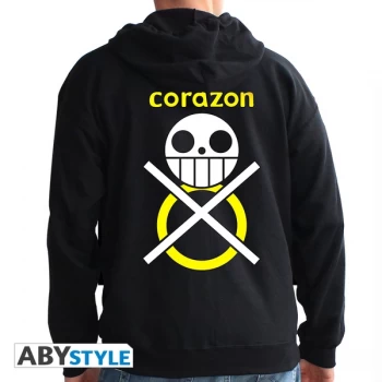 One Piece - Corazon Mens Small Hoodie - Black