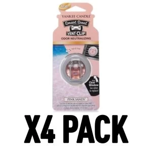 Pink Sands (Pack Of 4) Yankee Candle Smart Scent Vent Clip