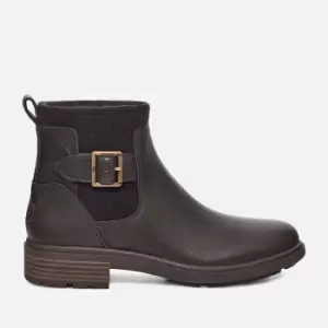 UGG Harrison Moto Buckle Detail Leather Ankle Boots - UK 4