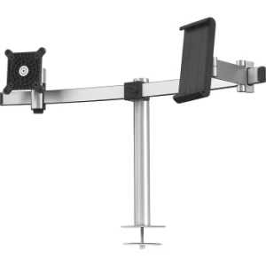 Monitor holder for 1 monitor and 1 tablet