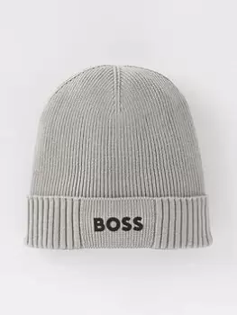 BOSS Asic_Beanie-X Beanie Hat, Grey, Men
