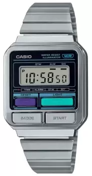 Casio A120WE-1AEF Vintage Retro Digital Dial / Stainless Watch