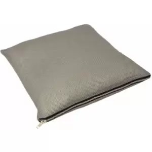 Dallas Geometric Mesh Textured Cushion Cover, Smoky, 45 x 45cm - Riva Home