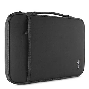 Belkin Slim Protective Sleeve with Carry Handle and Zipped Storage for Chromebooks, Netbooks and Laptops Upto 13" - Black