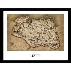 Skryim Map Collector Print