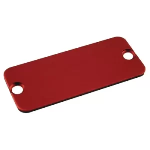 Hammond 1455NALRD-10 Aluminium End Panel 1.5 x 103 x 53mm Red