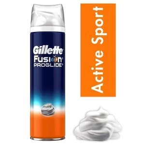 Gillette Fusion Proglide Active Sport Shaving Foam 250ml