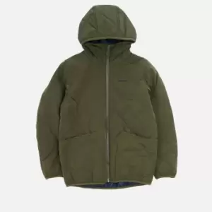 Barbour Boys Hooded Liddesdale Quilted Jacket - Olive - XXL (14-15 Years)