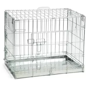 Dog Crate 62x44x49cm Silver Beeztees Silver