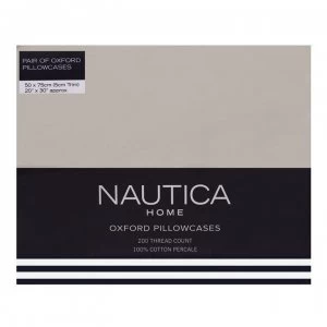 Nautica Oxford Pillowcases - Cream
