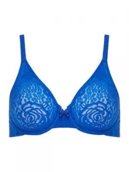 Wacoal Halo Lace Moulder Underwired Bra Blue