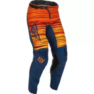 FLY Racing Kinetic Wave Pants Navy Orange 34