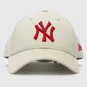 New Era Beige & Red Ny Yankees 9forty League