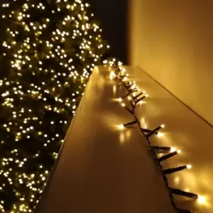 2000 LED 50m Premier Christmas Outdoor Multi Function Timer Lights in Vintage Gold