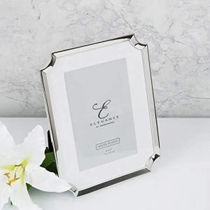 4" x 6" - Elegance Silver Plated Scallop Edge Photo Frame