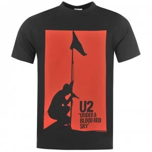 Official U2 T Shirt Mens - Red Sky
