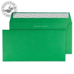 Blake Creative Colour DL 120gm2 Peel and Seal Wallet Envelopes Avocado
