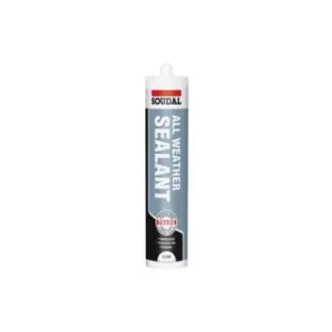 Soudal Trade All Weather Sealant Clear 300ml + Nozzle