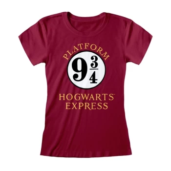 Harry Potter - Hogwarts Express Womens Large T-Shirt - Purple