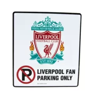 Liverpool FC No Parking Sign (One Size) (White)
