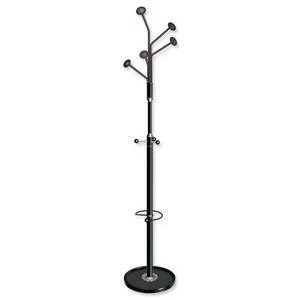 Original Style Hat and Coat Stand Tubular Steel with Umbrella Holder