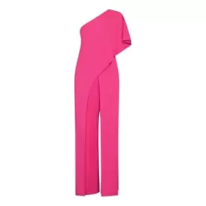 Adrianna Papell One Shoulder Jumpsuit - Pink