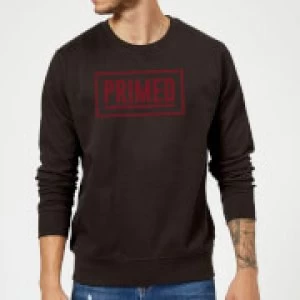 Primed Boxed Logo Sweatshirt - Black - 5XL
