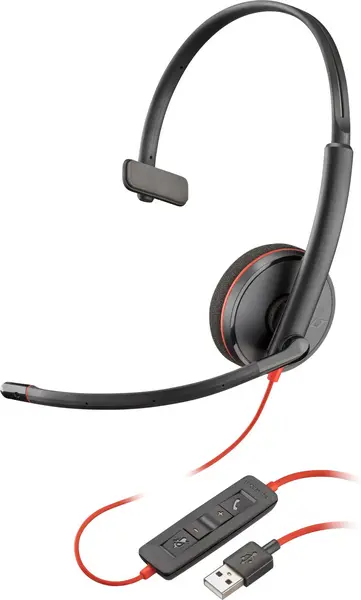 POLY Blackwire 3210. Product type: Headset. Connectivity technology: Wired. Recommended usage: Office/Call center. Weight: 87 g. Product colour: Black