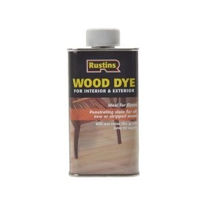 Rustins Wood Dye Brown Mahogany 1 litre