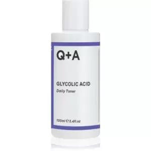 Q+A Glycolic Acid Gentle Exfoliating Tonic With AHA Acids 100ml